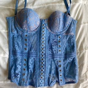 periwinkle victoria’s secret corset
